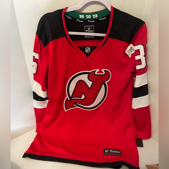 Fanatics Tops - NEW JERSEY DEVILS- JACK HUGHES #86 Women's Hockey Jersey Fanatics Size Small NEW